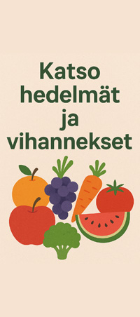 Katso hedelmät ja vihannekset